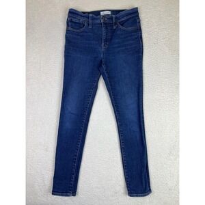 Madewell 9" Mid-Rise Skinny Jeans Womens 28 Blue Wash Stretch MA938